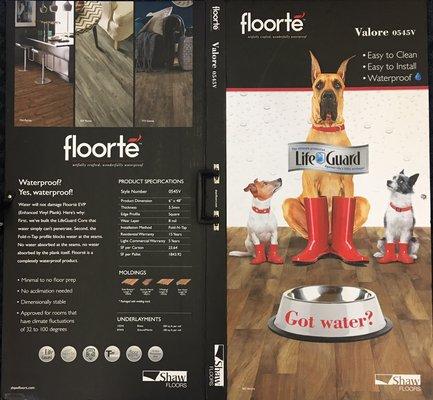 Waterproof flooring by Shaw Industries, Inc.