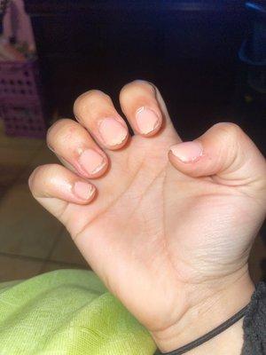 Nails that were done