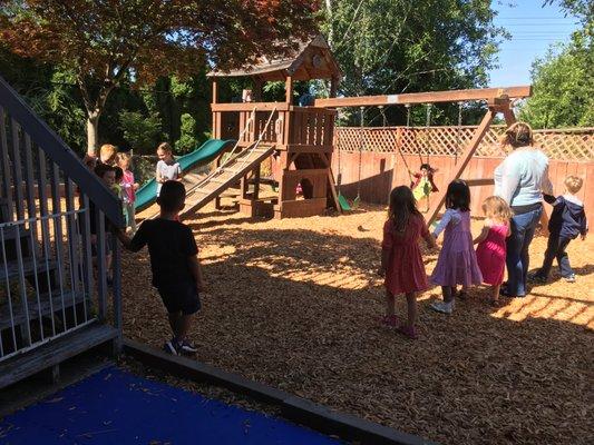 Fenced Playground.