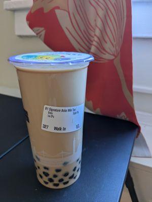 Signature boba milk tea