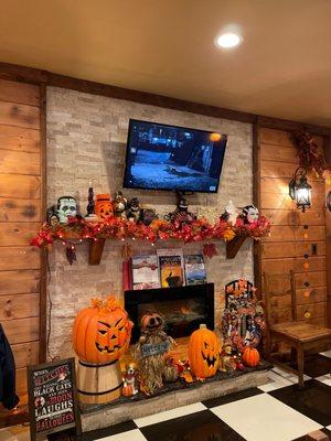 Halloween decorations at Babuni's October 2021