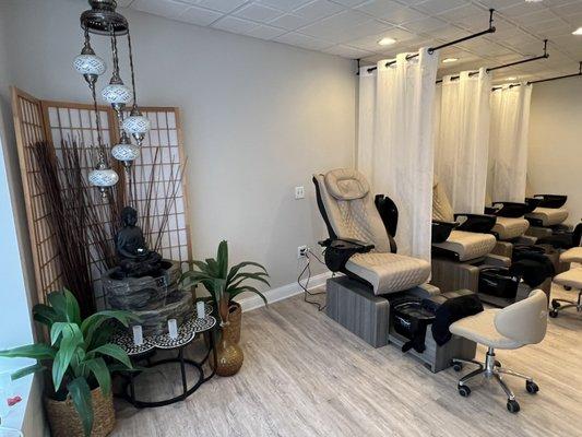 Pedicure area