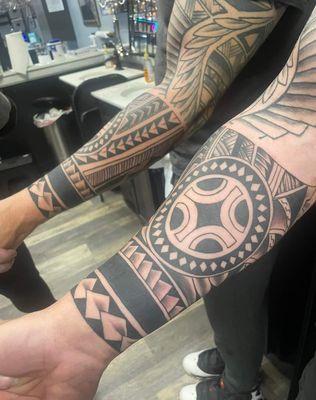 Maori style tattoo