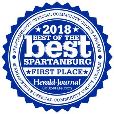 We are thrilled to be chosen the Best Veterinarian in Spartanburg 2018