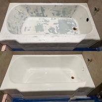 Client of ours wanted to save his tub so we came out and made it look as good as new!