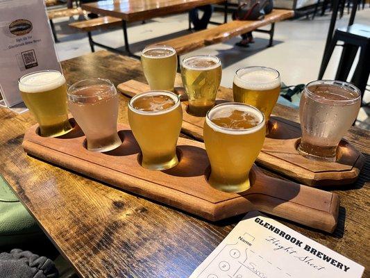 two beer flights