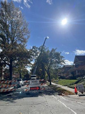 Crane removal in the Highlands