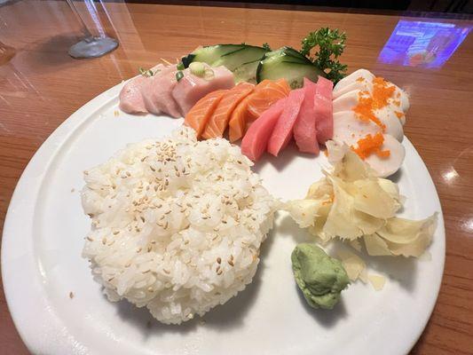 Sashimi combo was good.