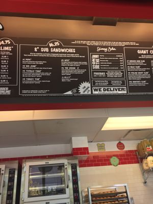 The menu