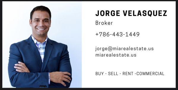 Call me if you have any Real Estate needs. 

Direct: 786-443-1449