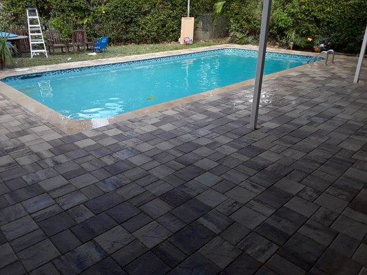 Paver Pool Deck