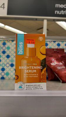 Bliss vitamin c serum an excellent price at $9.79 Walgreens Iron Horse