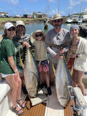 Landed both Yellow Fin Tuna