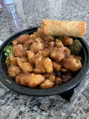 general tso's lunch meal