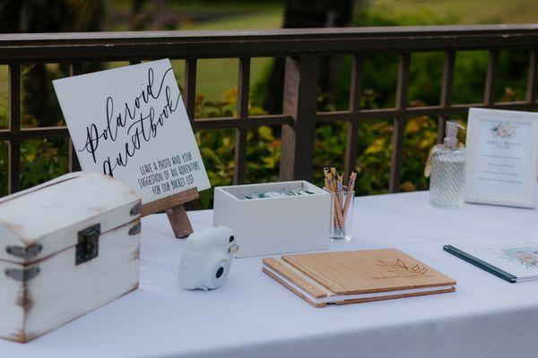 Guest Book Table