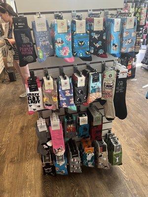 Cat socks section