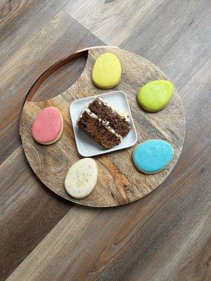 Easter sugar cookies & carrot cake