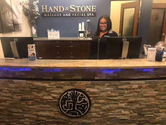 Ask Kadi how to join our Hand & Stone family!