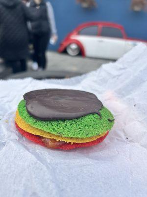 Rainbow cookie Whoopie pie