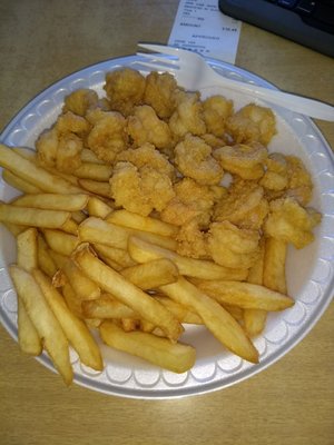 Shrimp and chips $9.80