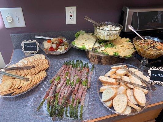 Antipasto table