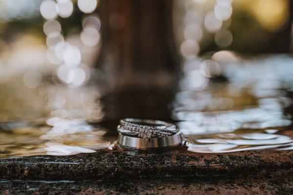 Our wedding rings we ordered. Photo by Chris Arson