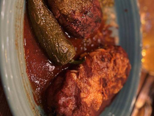 Steak and Chile Relleno.