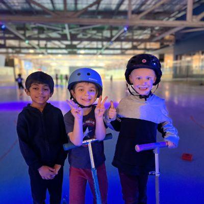 We are excited for black light scooter time at spring break camp in Redwood City!