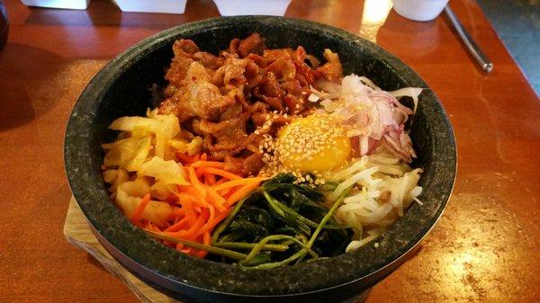 Spicy pork bibimbap