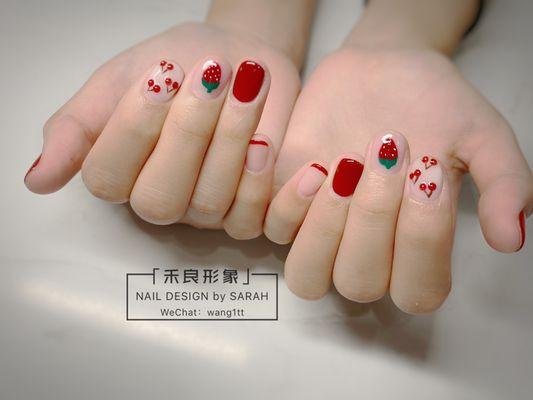 Gel nail design