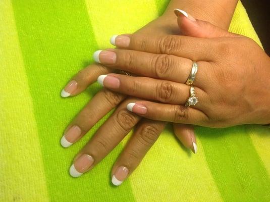 acrylic nails done by Cynthia