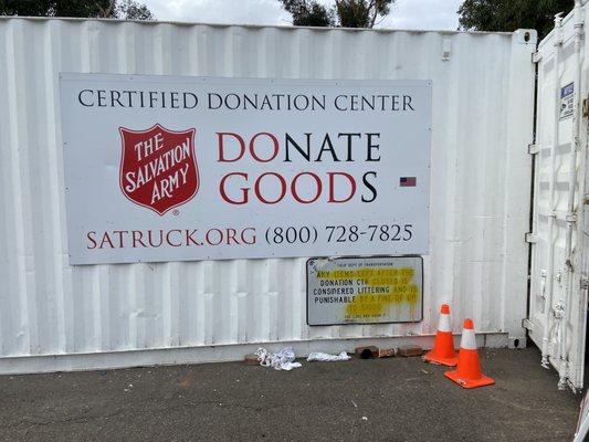 Donation area