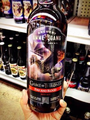 Fire and Blood. Ommegang x Game of Thrones collaboration series. Just in time for the premiere!