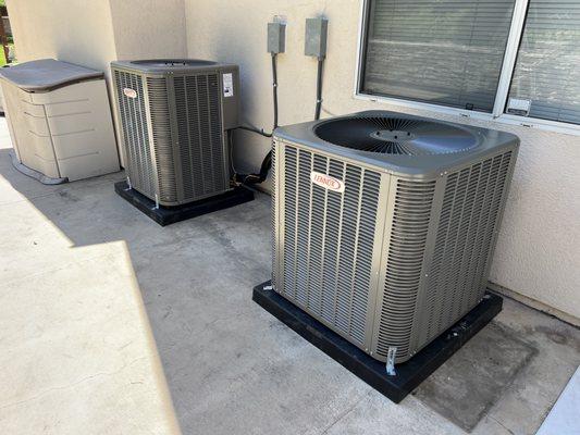 Two Lennox Condensers