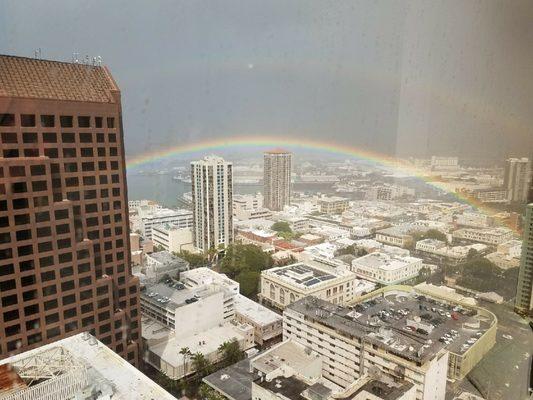 Double rainbow.