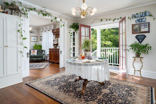 Parlor view toward side entrance (for after hours)