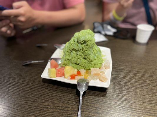 Matcha shaved ice