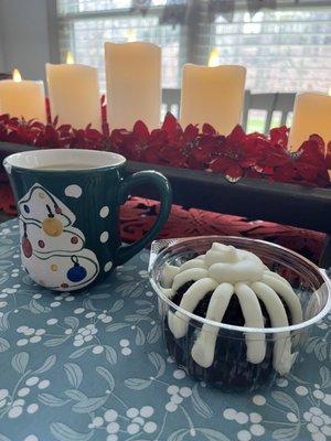 Peppermint Chocolate Chip Bundtlet Cake with Signature Frosting