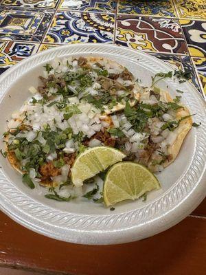 Plate of tacos my wife ordered.