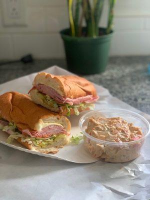 Italian Italian Grinder Combo and Seafood Salad