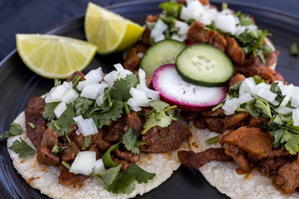 Tacos de asada y pastor