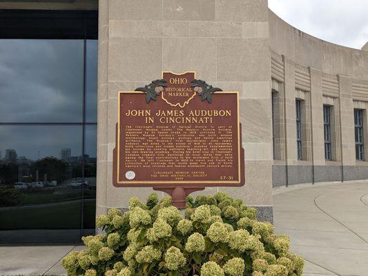 John James Audubon in Cincinnati Marker