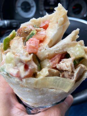 Baby Chicken Shawarma Sandwich