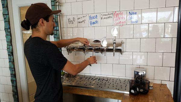 Fresh kombucha on tap!