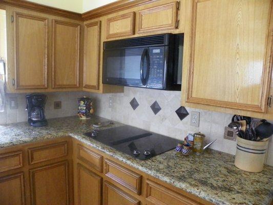 Updated our kitchen. New countertops.