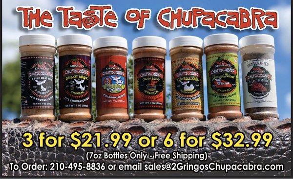 Our 7oz seasonings!!