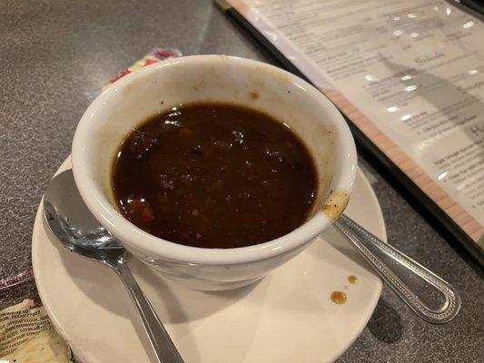 Hot and Sour Soup. the color was not right, the ingredients were not right, the taste was not right.