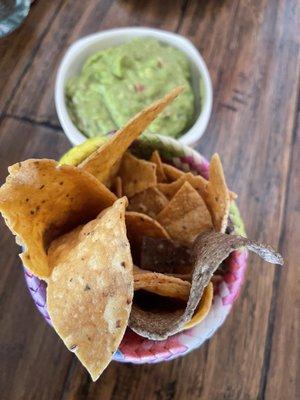 Paloma Mexican Restaurant (Sante Fe, NM), June 8, 2023 - Guacamole and Chips