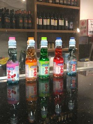 Carbonated Ramune Drinks