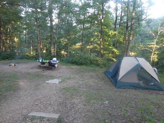 campsite at Iron Ridge